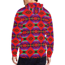 Load image into Gallery viewer, Cree Confederacy Chicken Dance All Over Print Full Zip Hoodie for Men (Model H14) All Over Print Full Zip Hoodie for Men (H14) e-joyer 
