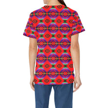 Load image into Gallery viewer, Cree Confederacy Chicken Dance All Over Print Scrub Top Scrub Top e-joyer 
