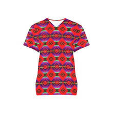 Load image into Gallery viewer, Cree Confederacy Chicken Dance All Over Print Scrub Top Scrub Top e-joyer 
