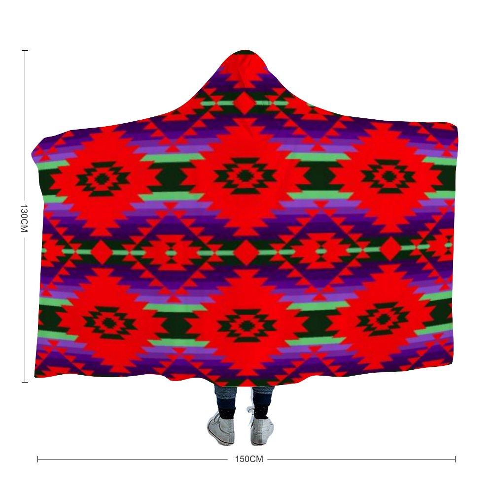 Cree Confederacy Chicken Dance Hooded Blanket 49 Dzine 