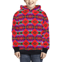 Load image into Gallery viewer, Cree Confederacy Chicken Dance Kids&#39; All Over Print Hoodie (Model H38) Kids&#39; AOP Hoodie (H38) e-joyer 
