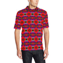 Load image into Gallery viewer, Cree Confederacy Chicken Dance Men&#39;s All Over Print Polo Shirt (Model T55) Men&#39;s Polo Shirt (Model T55) e-joyer 
