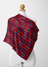 Load image into Gallery viewer, Cree Confederacy Chicken Dance Satin Shawl Scarf 49 Dzine 
