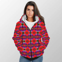 Load image into Gallery viewer, Cree Confederacy Chicken Dance Sherpa Hoodie 49 Dzine 
