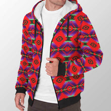 Load image into Gallery viewer, Cree Confederacy Chicken Dance Sherpa Hoodie 49 Dzine 
