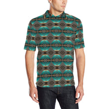 Load image into Gallery viewer, Cree Confederacy Men&#39;s All Over Print Polo Shirt (Model T55) Men&#39;s Polo Shirt (Model T55) e-joyer 
