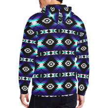 Load image into Gallery viewer, Cree Confederacy Midnight All Over Print Full Zip Hoodie for Men (Model H14) All Over Print Full Zip Hoodie for Men (H14) e-joyer 
