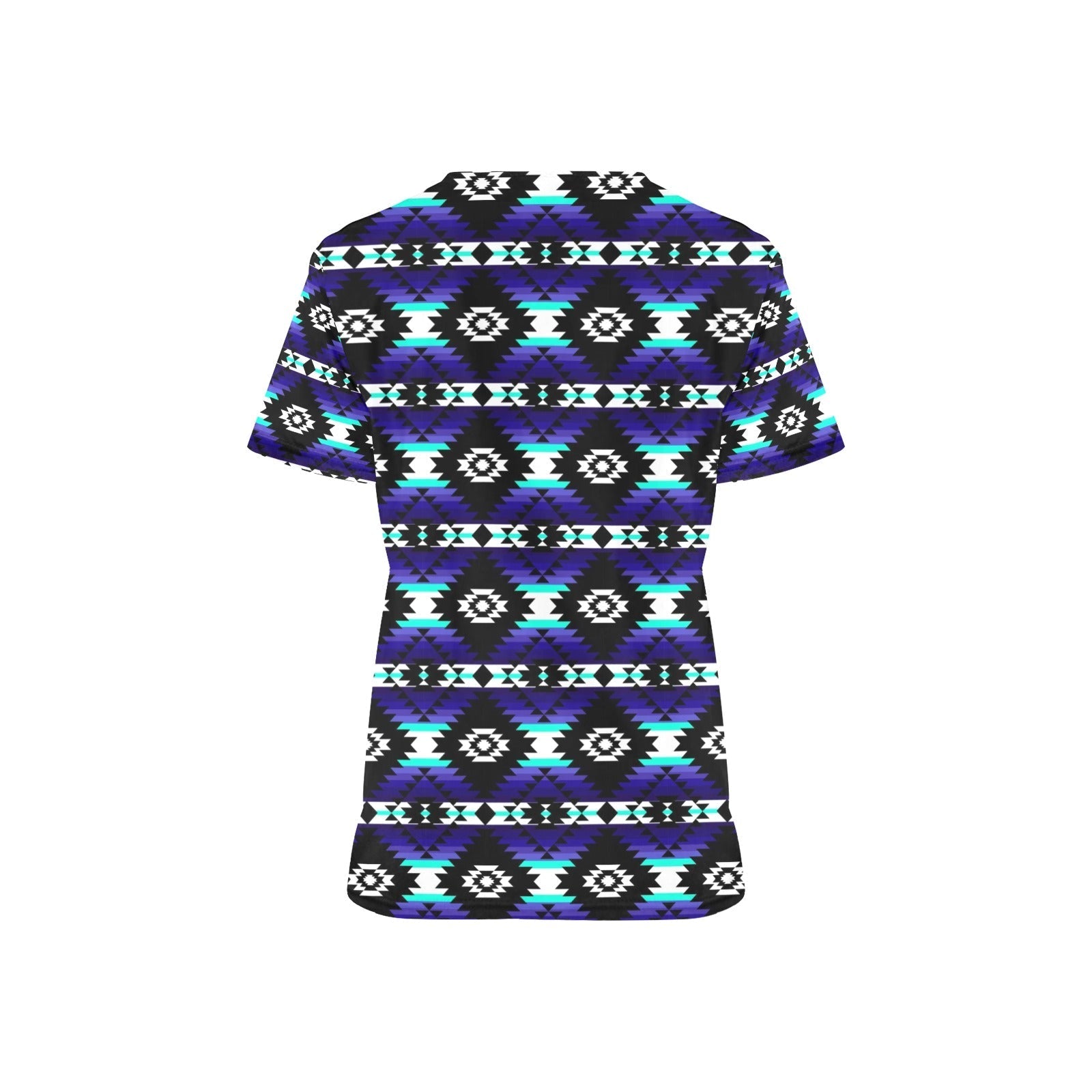 Cree Confederacy Midnight All Over Print Scrub Top Scrub Top e-joyer 