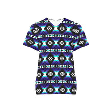 Load image into Gallery viewer, Cree Confederacy Midnight All Over Print Scrub Top Scrub Top e-joyer 
