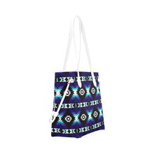 Load image into Gallery viewer, Cree Confederacy Midnight Clover Canvas Tote Bag (Model 1661) Clover Canvas Tote Bag (1661) e-joyer 
