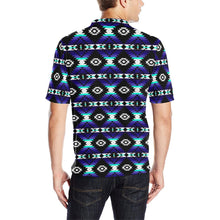 Load image into Gallery viewer, Cree Confederacy Midnight Men&#39;s All Over Print Polo Shirt (Model T55) Men&#39;s Polo Shirt (Model T55) e-joyer 
