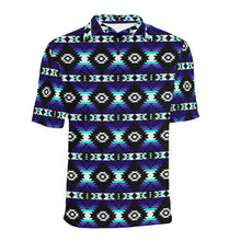 Load image into Gallery viewer, Cree Confederacy Midnight Men&#39;s All Over Print Polo Shirt (Model T55) Men&#39;s Polo Shirt (Model T55) e-joyer 
