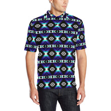 Load image into Gallery viewer, Cree Confederacy Midnight Men&#39;s All Over Print Polo Shirt (Model T55) Men&#39;s Polo Shirt (Model T55) e-joyer 
