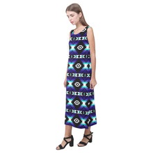 Load image into Gallery viewer, Cree Confederacy Midnight Phaedra Sleeveless Open Fork Long Dress (Model D08) Phaedra Sleeveless Open Fork Long Dress (D08) e-joyer 
