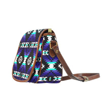 Load image into Gallery viewer, Cree Confederacy Midnight Saddle Bag/Small (Model 1649) Full Customization Saddle Bag/Small (Full Customization) e-joyer 
