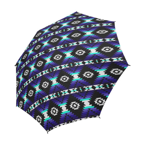 Cree Confederacy Midnight Semi-Automatic Foldable Umbrella Semi-Automatic Foldable Umbrella e-joyer 