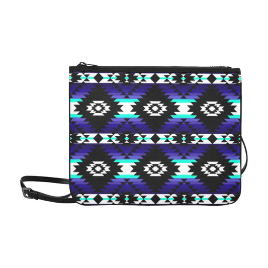 Cree Confederacy Midnight Slim Clutch Bag (Model 1668) Slim Clutch Bags (1668) e-joyer 