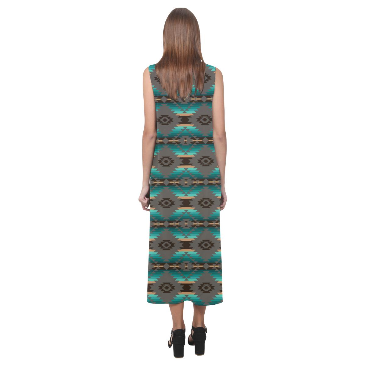 Cree Confederacy Phaedra Sleeveless Open Fork Long Dress (Model D08) Phaedra Sleeveless Open Fork Long Dress (D08) e-joyer 