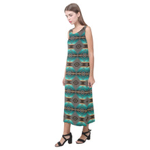 Load image into Gallery viewer, Cree Confederacy Phaedra Sleeveless Open Fork Long Dress (Model D08) Phaedra Sleeveless Open Fork Long Dress (D08) e-joyer 
