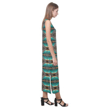 Load image into Gallery viewer, Cree Confederacy Phaedra Sleeveless Open Fork Long Dress (Model D08) Phaedra Sleeveless Open Fork Long Dress (D08) e-joyer 
