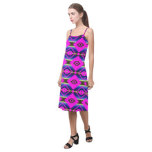 Load image into Gallery viewer, Cree Confederacy Ribbon Dress Alcestis Slip Dress (Model D05) Alcestis Slip Dress (D05) e-joyer 
