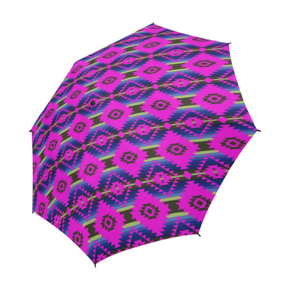 Cree Confederacy Ribbon Dress Semi-Automatic Foldable Umbrella Semi-Automatic Foldable Umbrella e-joyer 