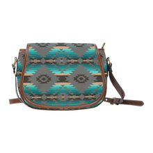 Load image into Gallery viewer, Cree Confederacy Saddle Bag/Small (Model 1649) Full Customization Saddle Bag/Small (Full Customization) e-joyer 
