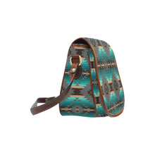 Load image into Gallery viewer, Cree Confederacy Saddle Bag/Small (Model 1649) Full Customization Saddle Bag/Small (Full Customization) e-joyer 
