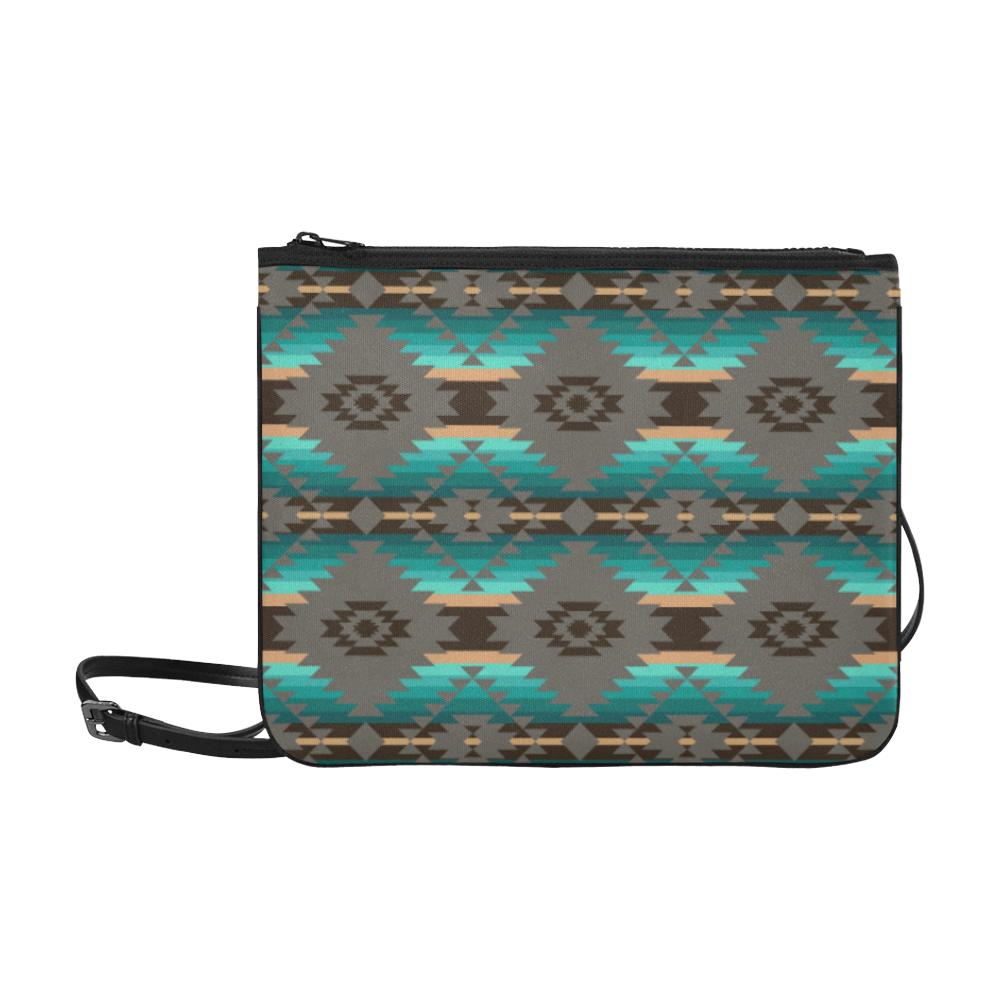 Cree Confederacy Slim Clutch Bag (Model 1668) Slim Clutch Bags (1668) e-joyer 