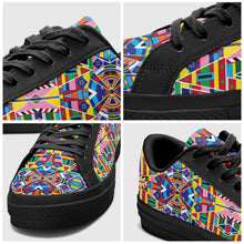 Load image into Gallery viewer, Crow Captive Aapisi Low Top Canvas Shoes Black Sole 49 Dzine 
