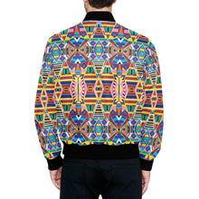 Load image into Gallery viewer, Crow Captive All Over Print Quilted Bomber Jacket for Men (Model H33) All Over Print Quilted Jacket for Men (H33) e-joyer 
