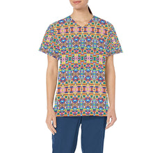 Load image into Gallery viewer, Crow Captive All Over Print Scrub Top Scrub Top e-joyer 
