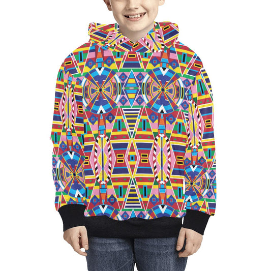 Crow Captive Kids' All Over Print Hoodie (Model H38) Kids' AOP Hoodie (H38) e-joyer 