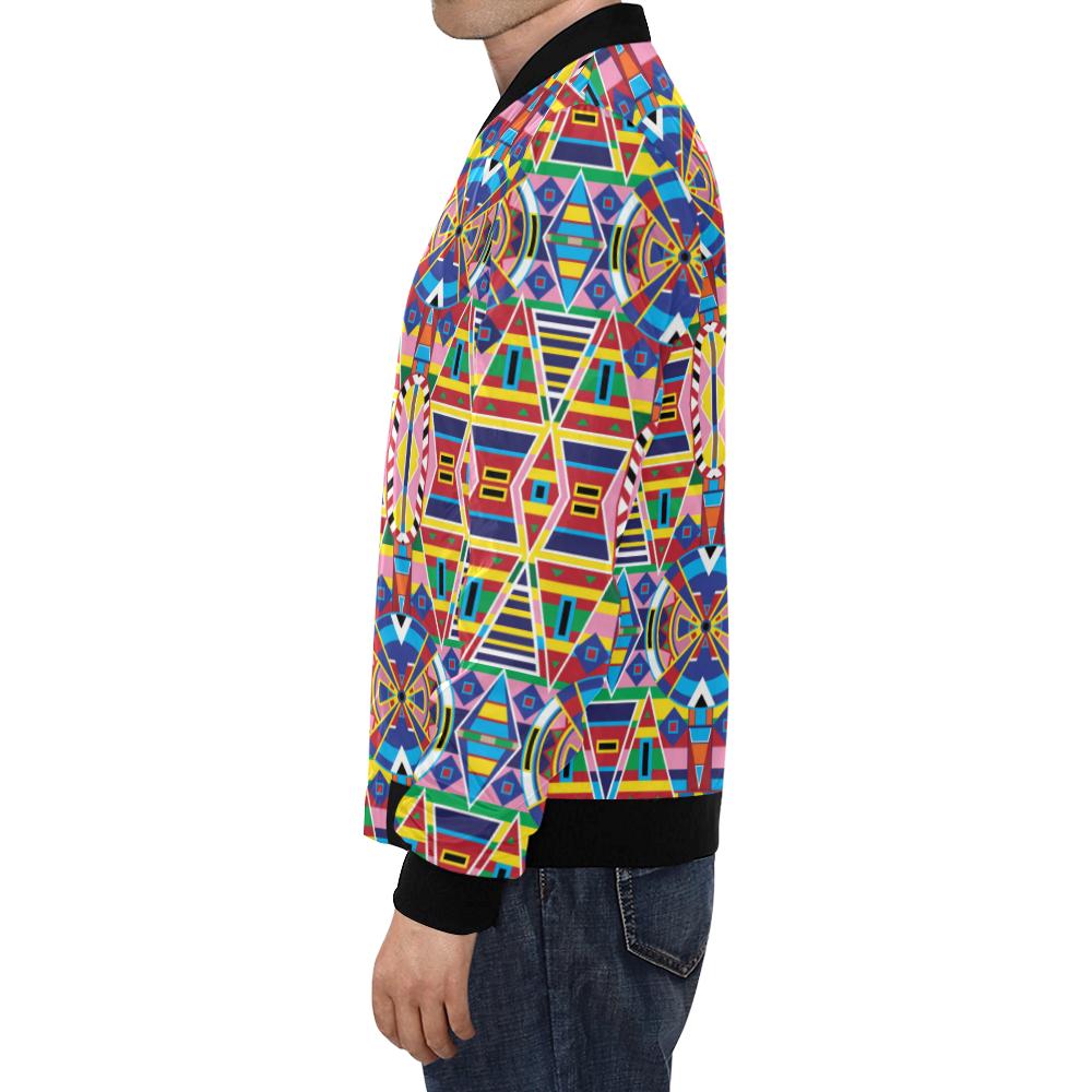 Crow Captive Large All Over Print Bomber Jacket for Men/Large Size (Model H19) All Over Print Bomber Jacket for Men/Large (H19) e-joyer 