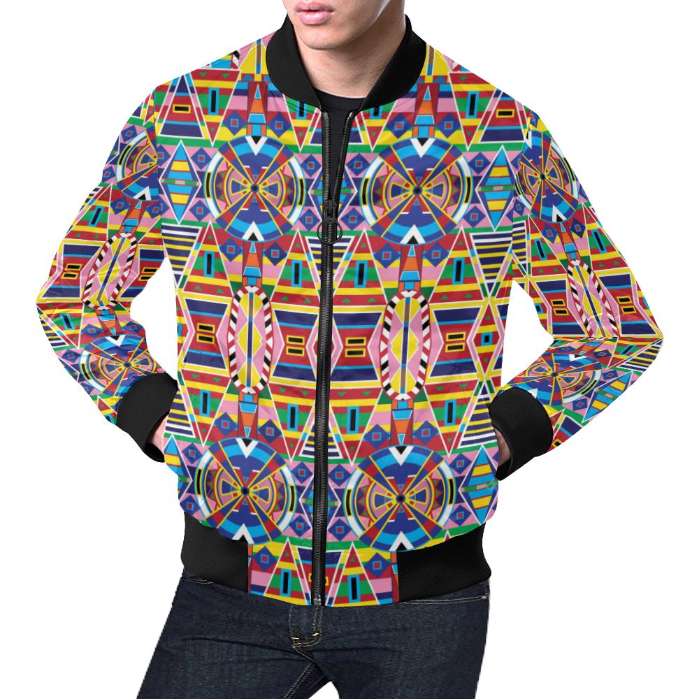 Crow Captive Large All Over Print Bomber Jacket for Men/Large Size (Model H19) All Over Print Bomber Jacket for Men/Large (H19) e-joyer 