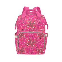 Load image into Gallery viewer, Willow Bee Bubblegum Multi-Function Diaper Backpack/Diaper Bag
