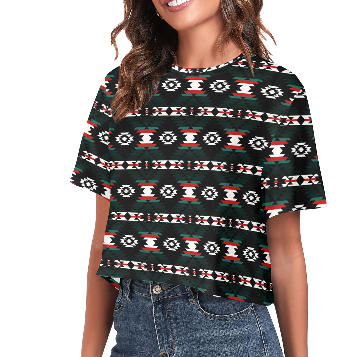 Cree Confederacy War Party Crop Top