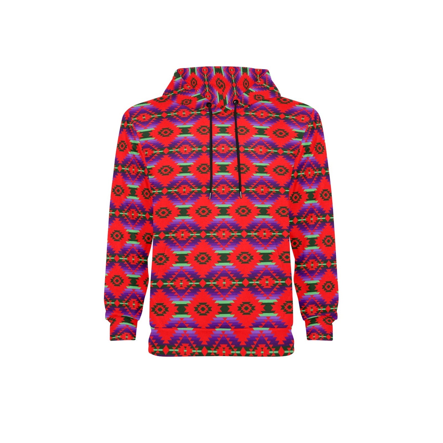 Cree Confederacy Chicken Dance Men's Long Sleeve Fleece Hoodie