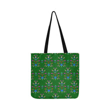 Load image into Gallery viewer, Dakota Damask Green Reusable Shopping Bag
