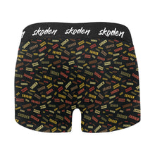 Load image into Gallery viewer, Skoden Western Black Men&#39;s Boxer Briefs w/ Custom Waistband (Merged Design) (Model L10)
