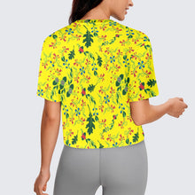 Load image into Gallery viewer, Vine Life Lemon Crop Top
