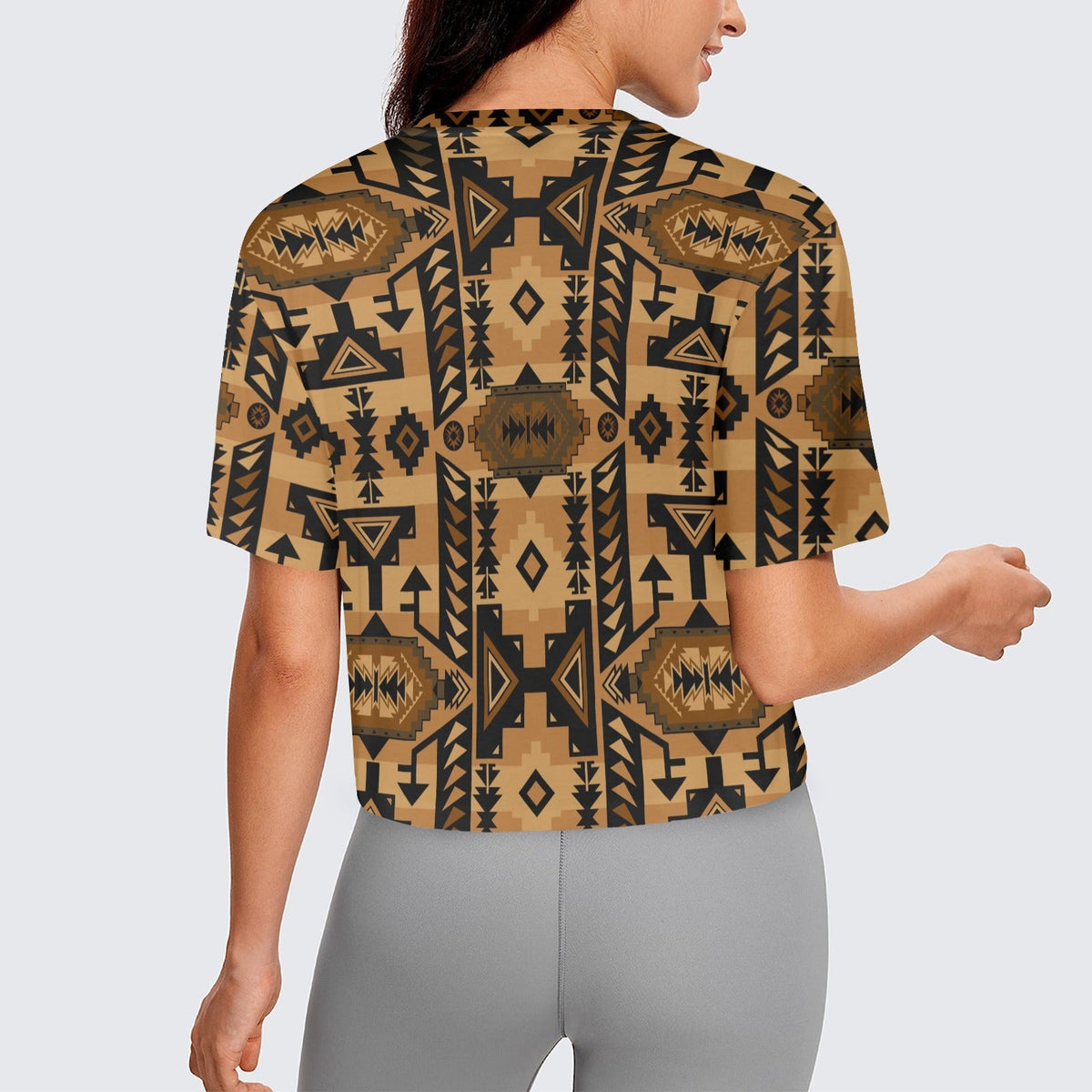Chiefs Mountain Tan Crop Top