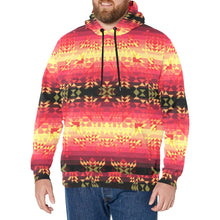 Load image into Gallery viewer, Soleil Fusion Rouge Men&#39;s Long Sleeve Fleece Hoodie
