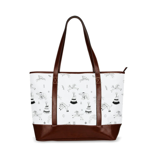 Ledger Dables White Tote Handbag