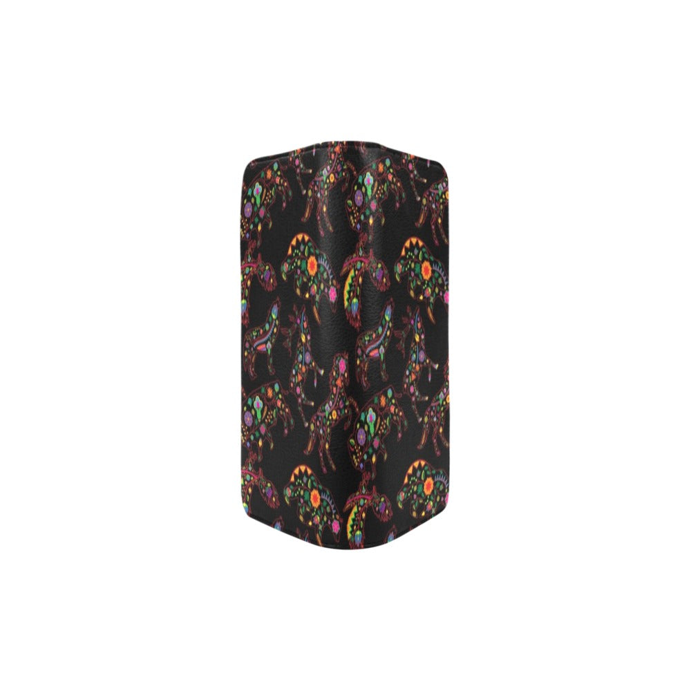 Neon Floral Animals Women's Clutch Purse