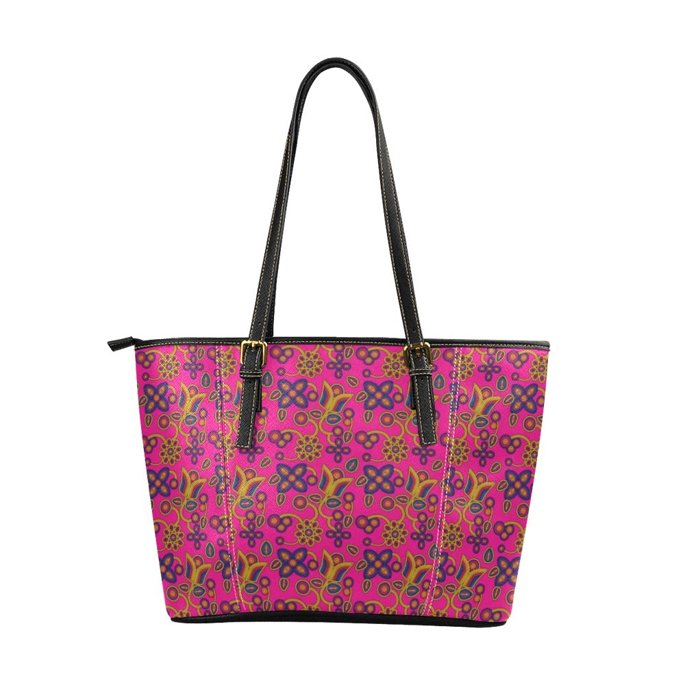 Rainbow Tomorrow Tulip Leather Tote Bag