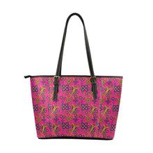 Load image into Gallery viewer, Rainbow Tomorrow Tulip Leather Tote Bag
