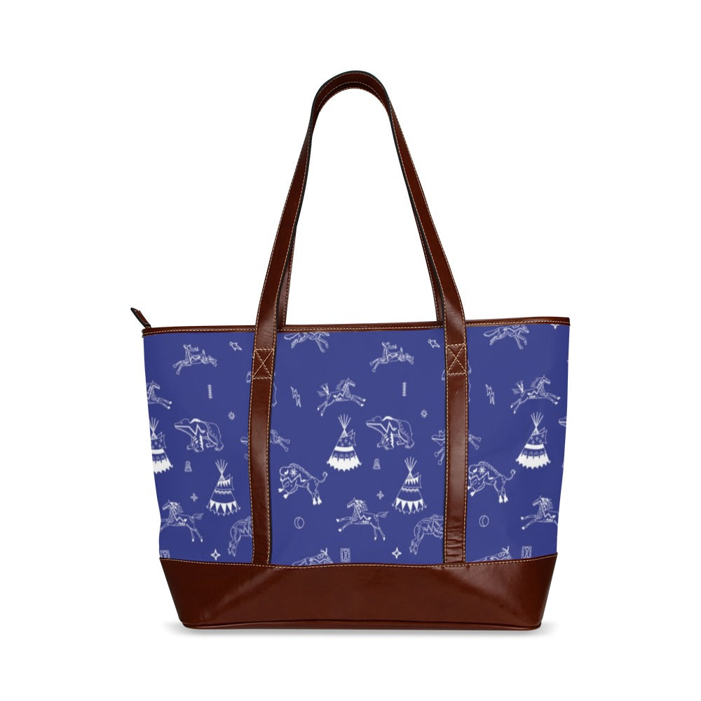 Ledger Dables Blue Tote Handbag