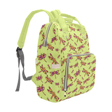 Load image into Gallery viewer, Gathering Lime Multi-Function Diaper Backpack/Diaper Bag
