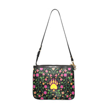 Load image into Gallery viewer, Floral Bearpaw Pink and Yellow Small Shoulder Bag
